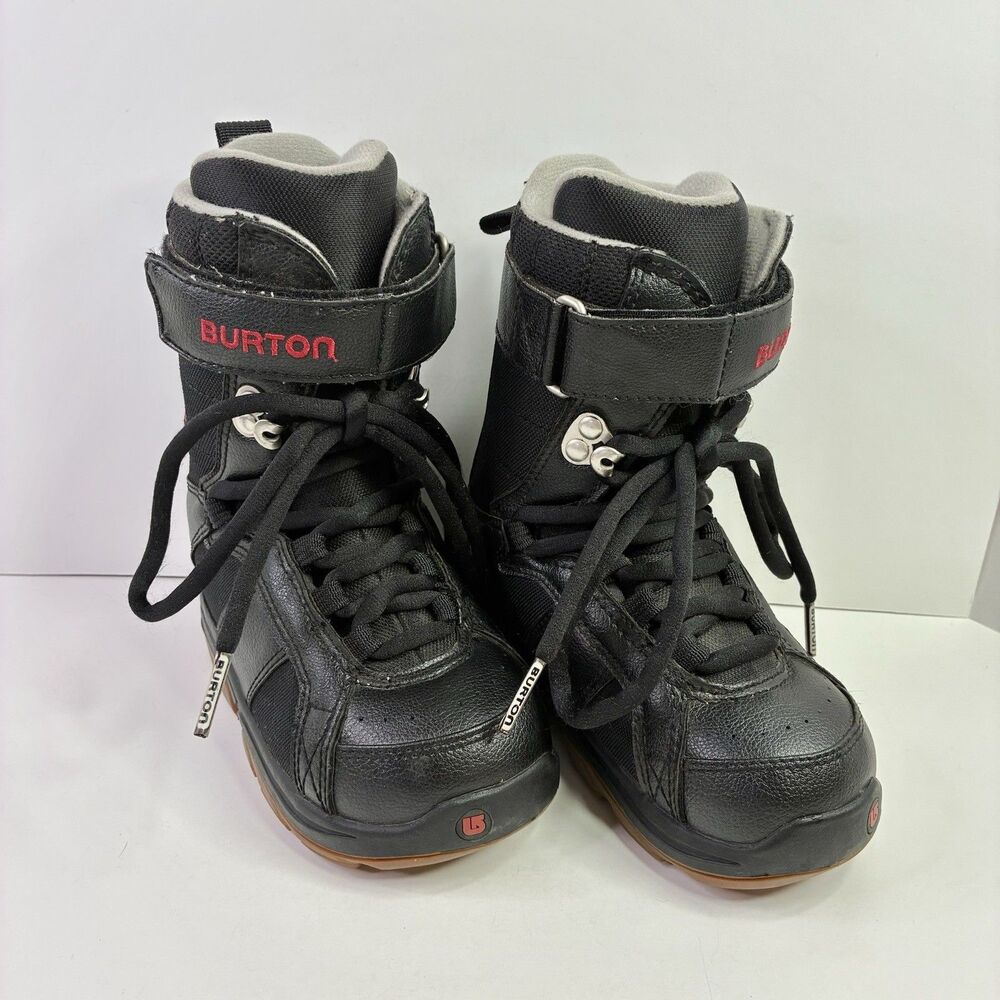 Burton Freestyle Snowboard Boots Kids Size 13C Black Snowboarding Youth